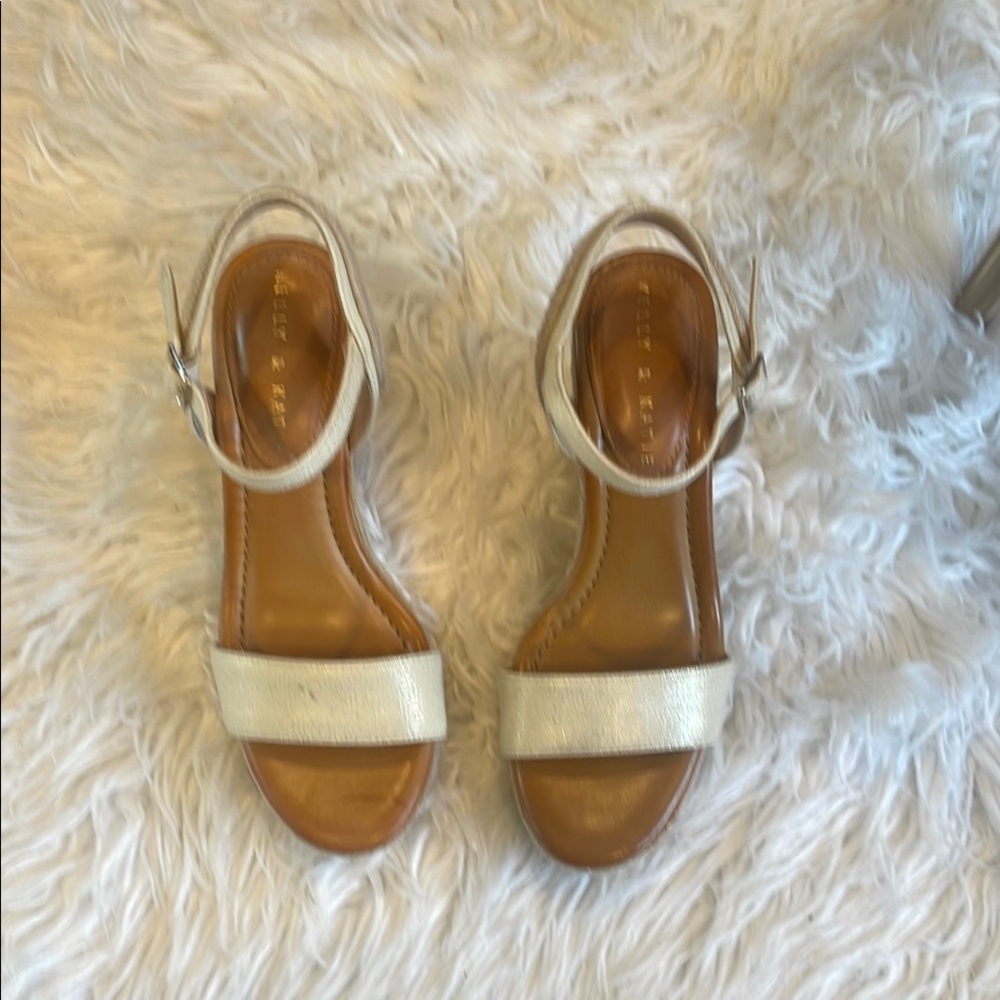 Gold Strappy Sandals